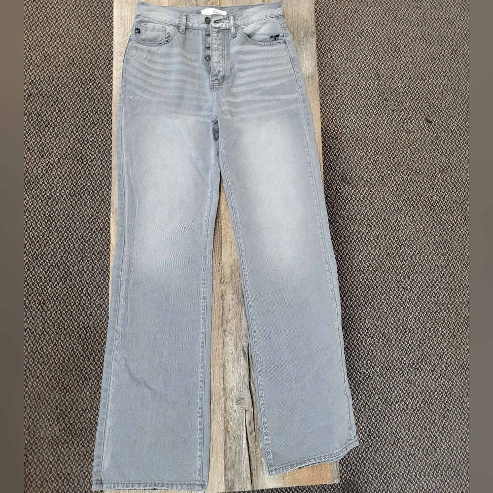 Silver KanCan Wide Leg Jeans